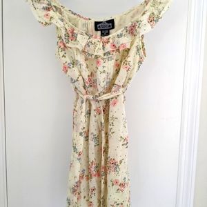 Ruffly Floral Babydoll Top